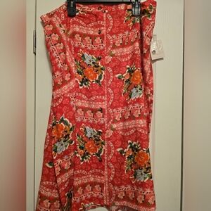 Lauren Conrad NWT Ladies 1X skirt adorable buttons down front